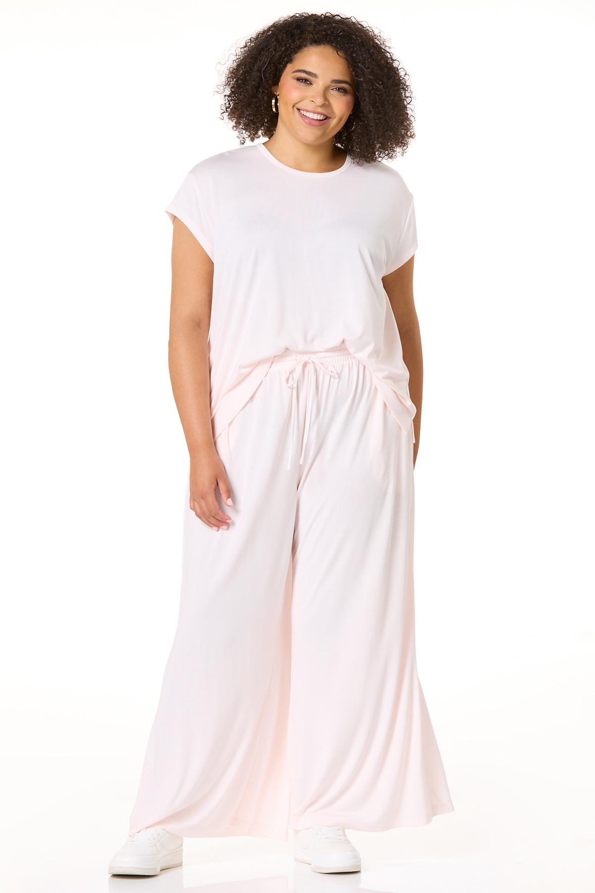 white plus size dress pants Viviana Women's Elastic Waist Pull-On Shaped Fit with Pockets - Olive 1 Plus Size High Waisted Wide