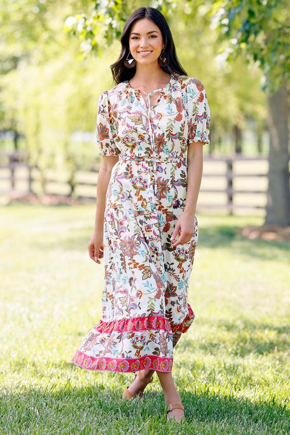 paisley dress maxi Sundance Floral - S Size - Women's Dresses 100%RAYON Tab Bali Painterly Paisley Velvet Maxi