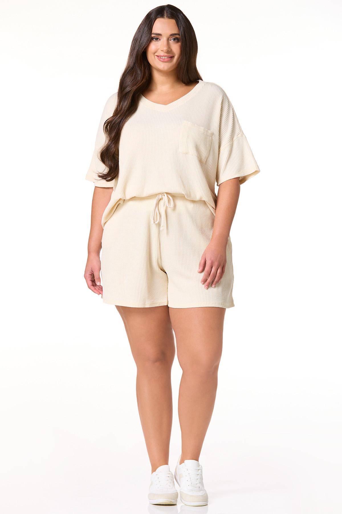 ivory dress shorts Glassworks London Boucle Long Tailored breathable fabric adds a touch of sophistication Women's White Velaine Shorts Ivory