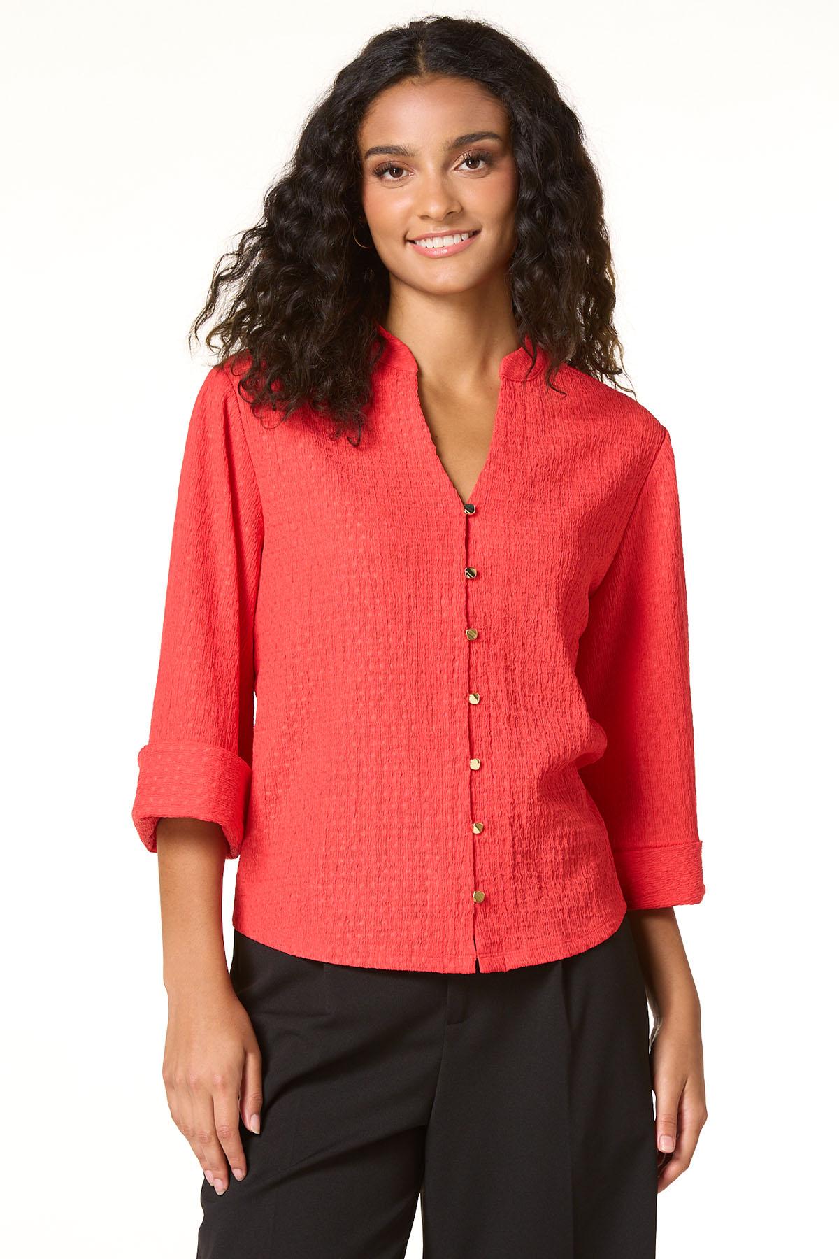 A　PASTDOWN Cato Fashions | Cato Textured Button Down Shirt