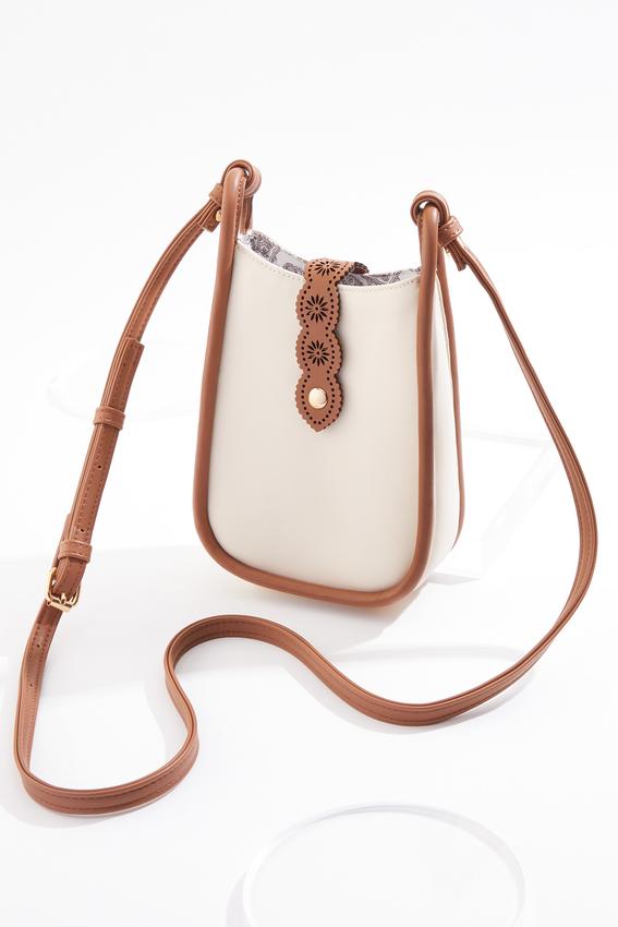 Cato Fashions | Cato Faux Leather Laser Cut Cellphone Crossbody