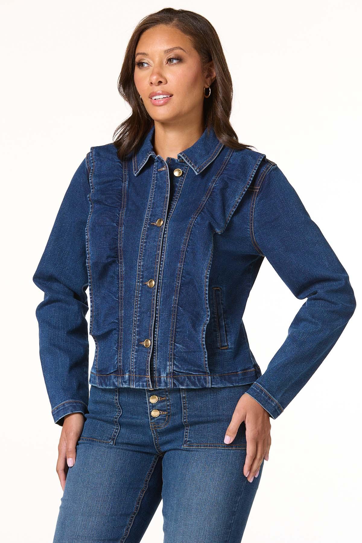 Cato Fashions | Cato Ruffled Denim Jacket