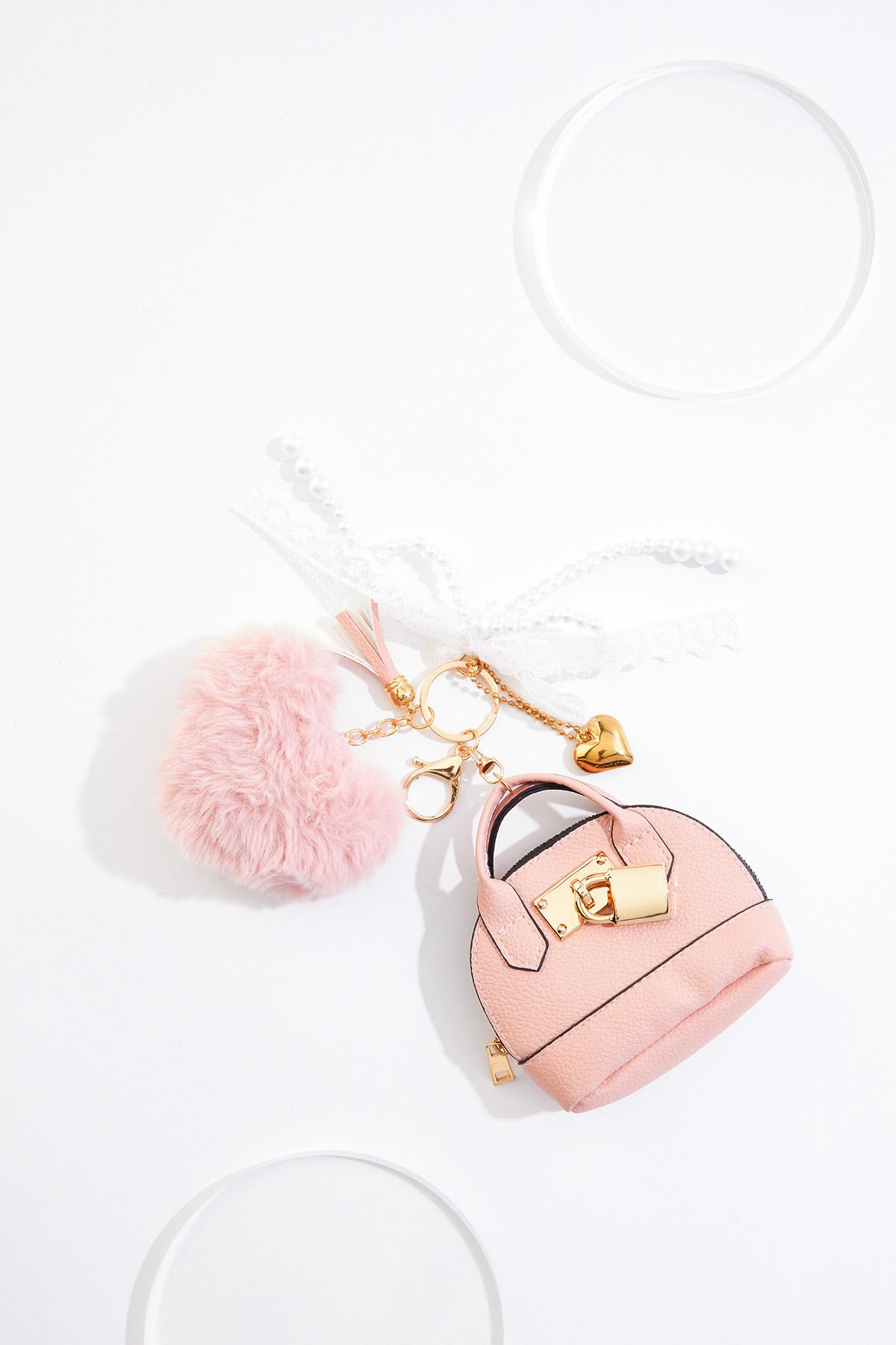 h&m mini backpack keychain Ezra Bag Charm folded cash Brown/beige 2-Pack Friendship Bag Charms