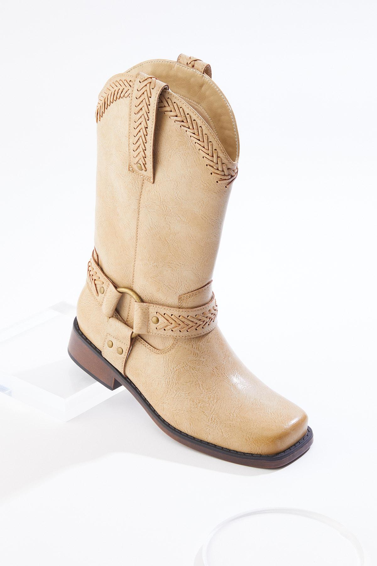 Cato Fashions | Cato Wide Width Whipstitch Square Toe Western Boots