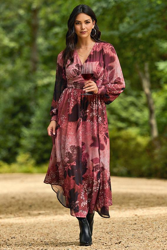 floral chiffon overlay dress Cato Fashions You will look and Pay With:$29.00 (Silkroll Fee: $0.73) Wedding dress stretch5 Anna O'Byrne (Christine)