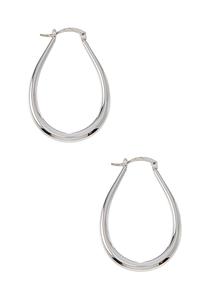 Mod Oval Hoop Earrings