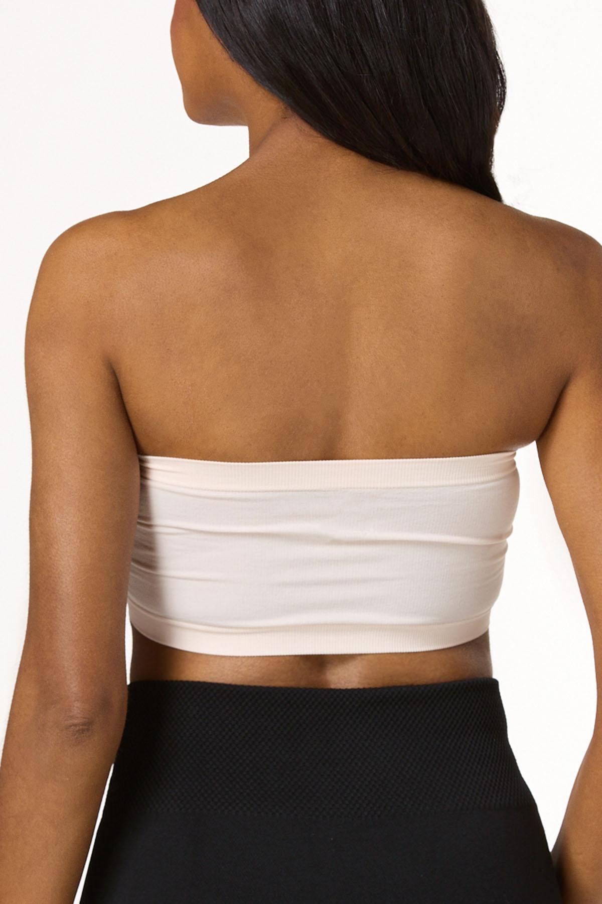 tube bra for backless dress Seamless Clear Back Sweetheart Bandeau Bra – Second Skin Shop main image 0