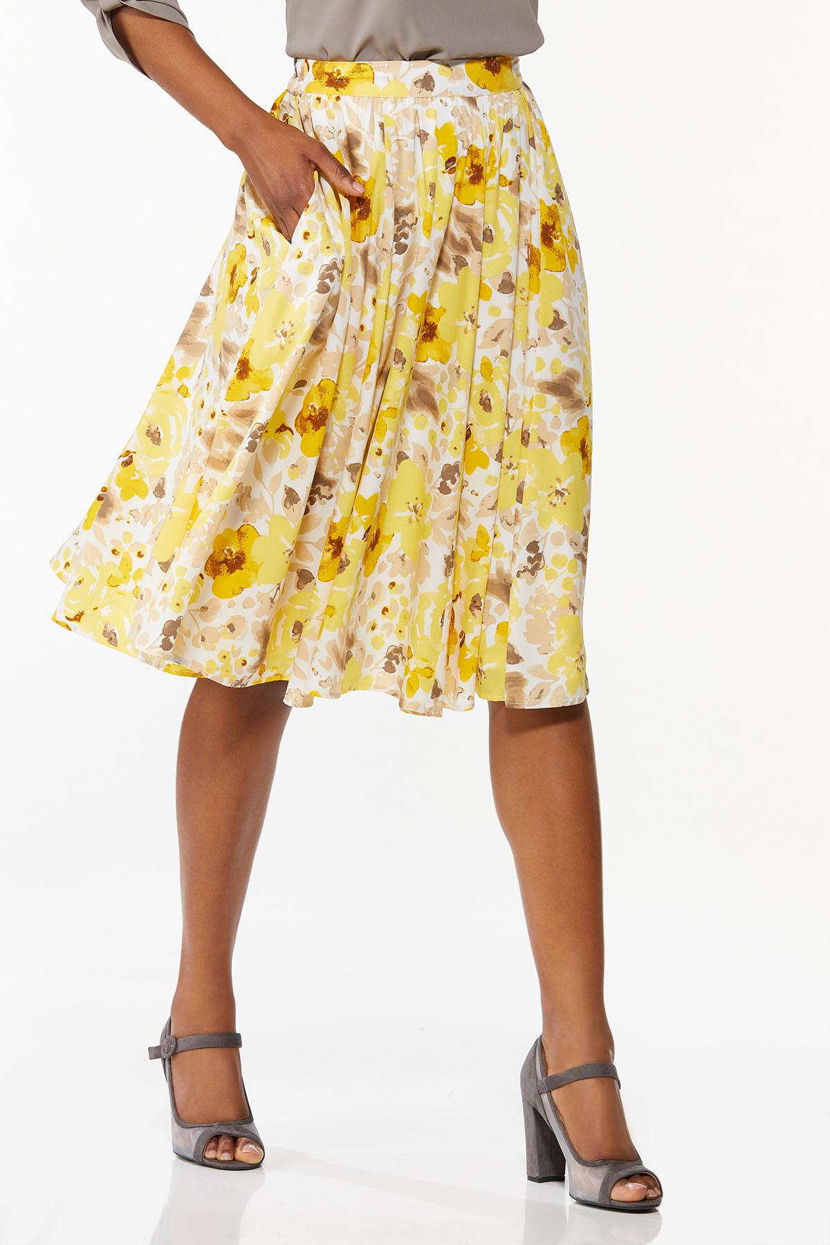 Watercolor Floral Skirt (Item #44883167)
