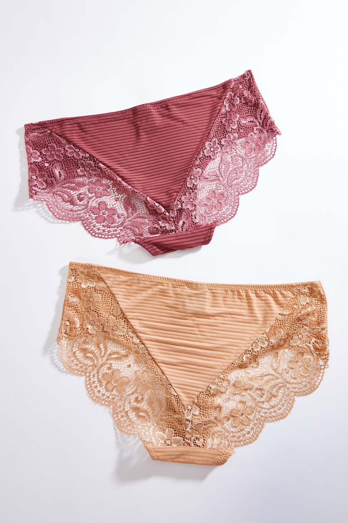 Cato Fashions  Cato Plus Size Pink Passion Hipster Panty Set