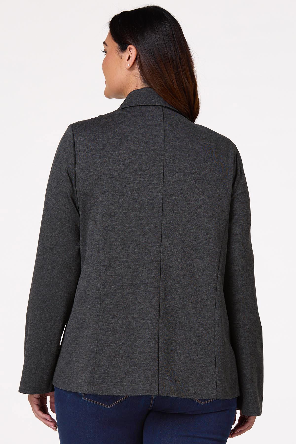  Cato Fashions | Cato Plus Size Solid Ponte Blazer