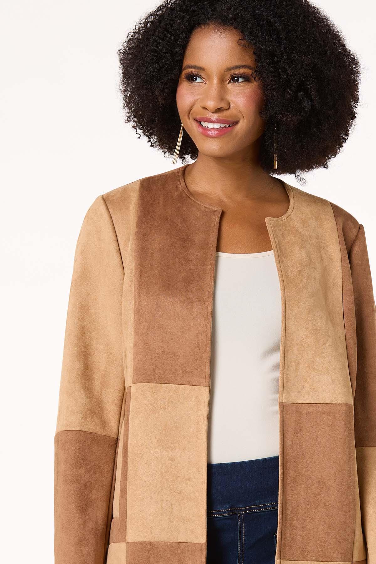 Cato Fashions | Cato Colorblock Suede Jacket
