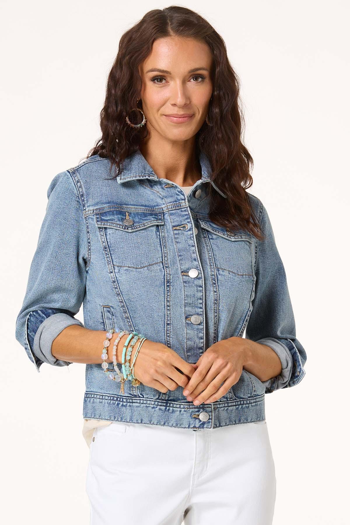  Cato Fashions | Cato Lightwash Blue Denim Jacket