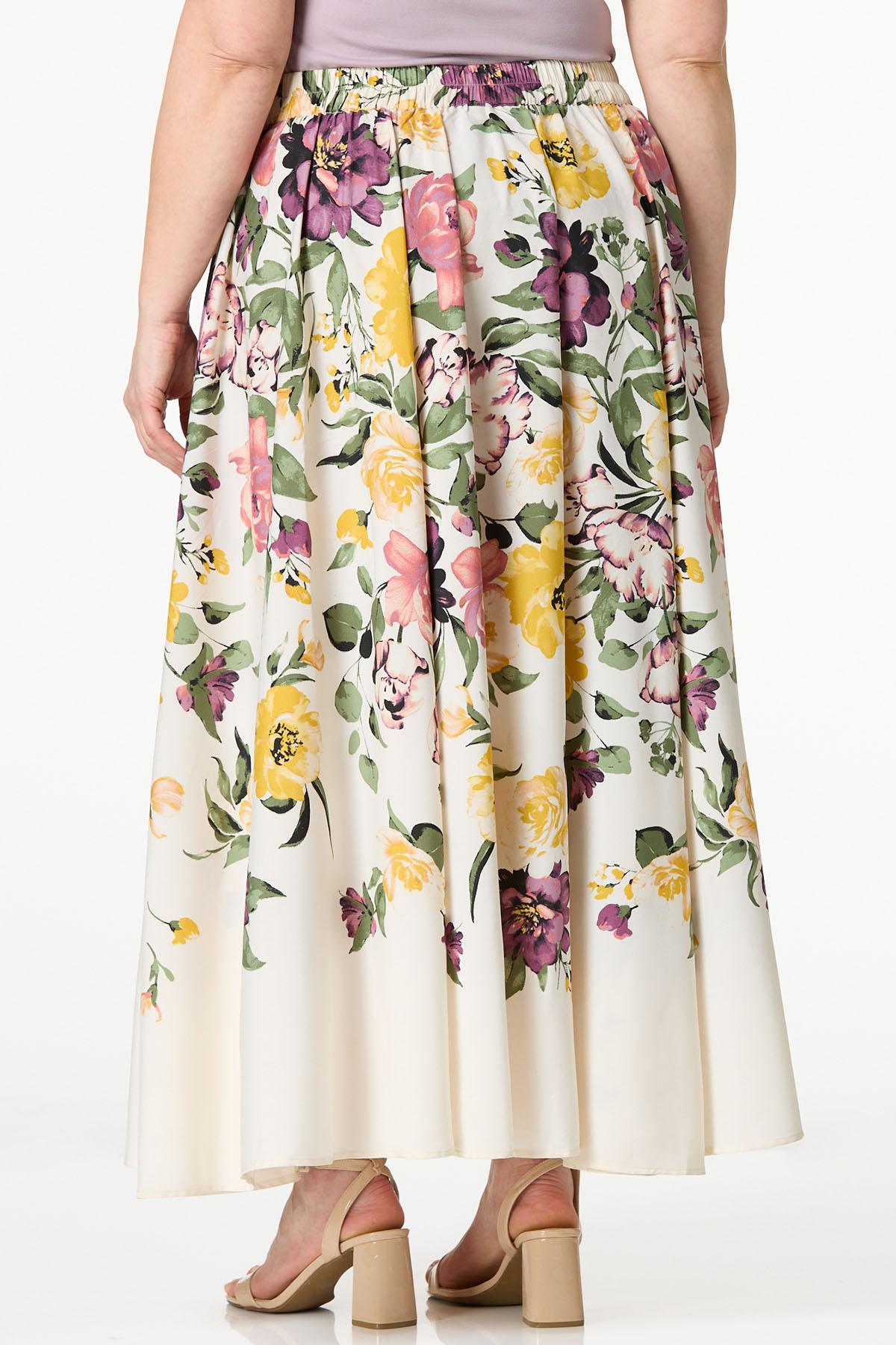 Cato Fashions | Cato Plus Size Garden Floral Maxi Skirt