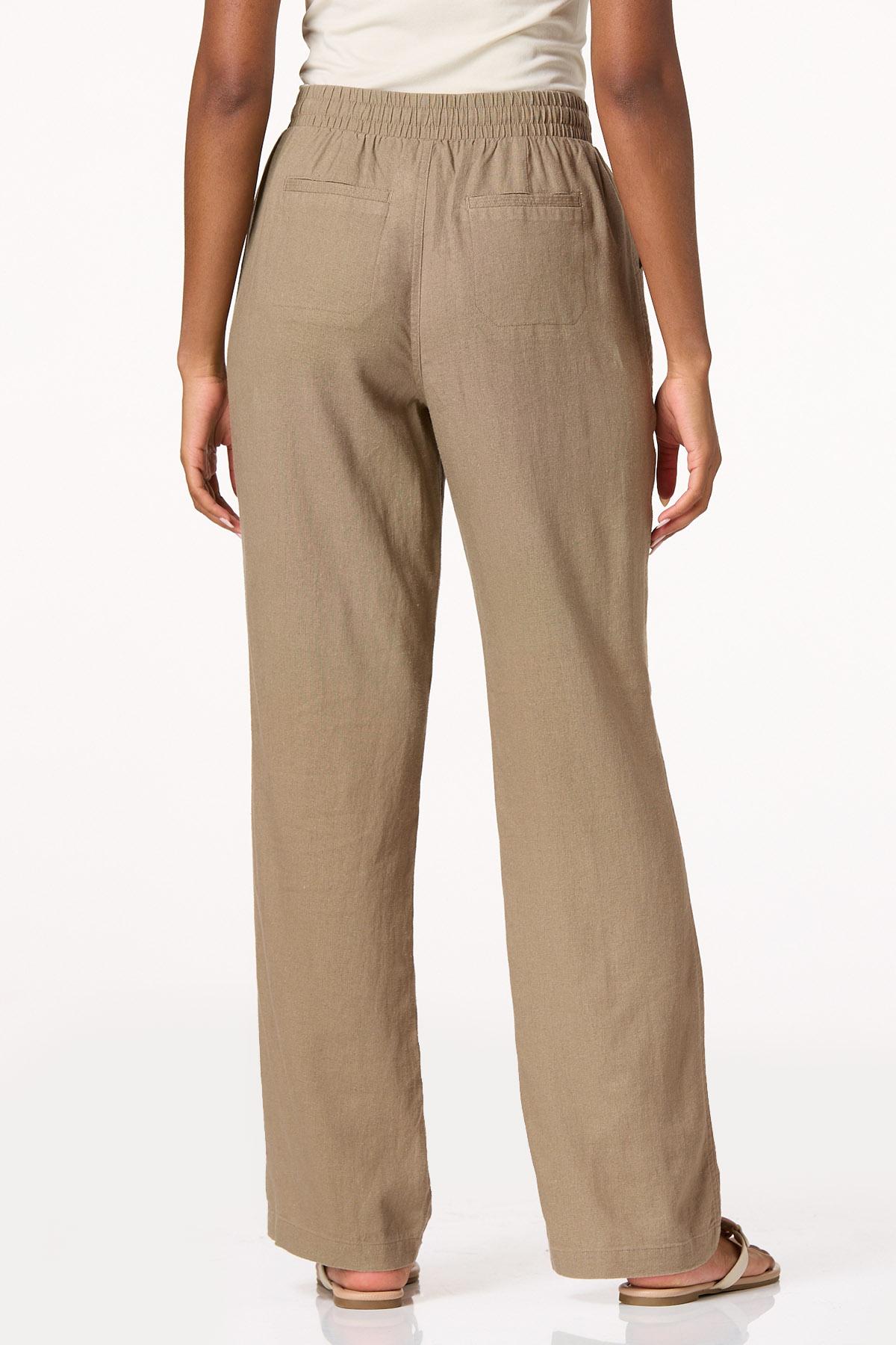  Cato Fashions | Cato Solid Linen Beach Pants