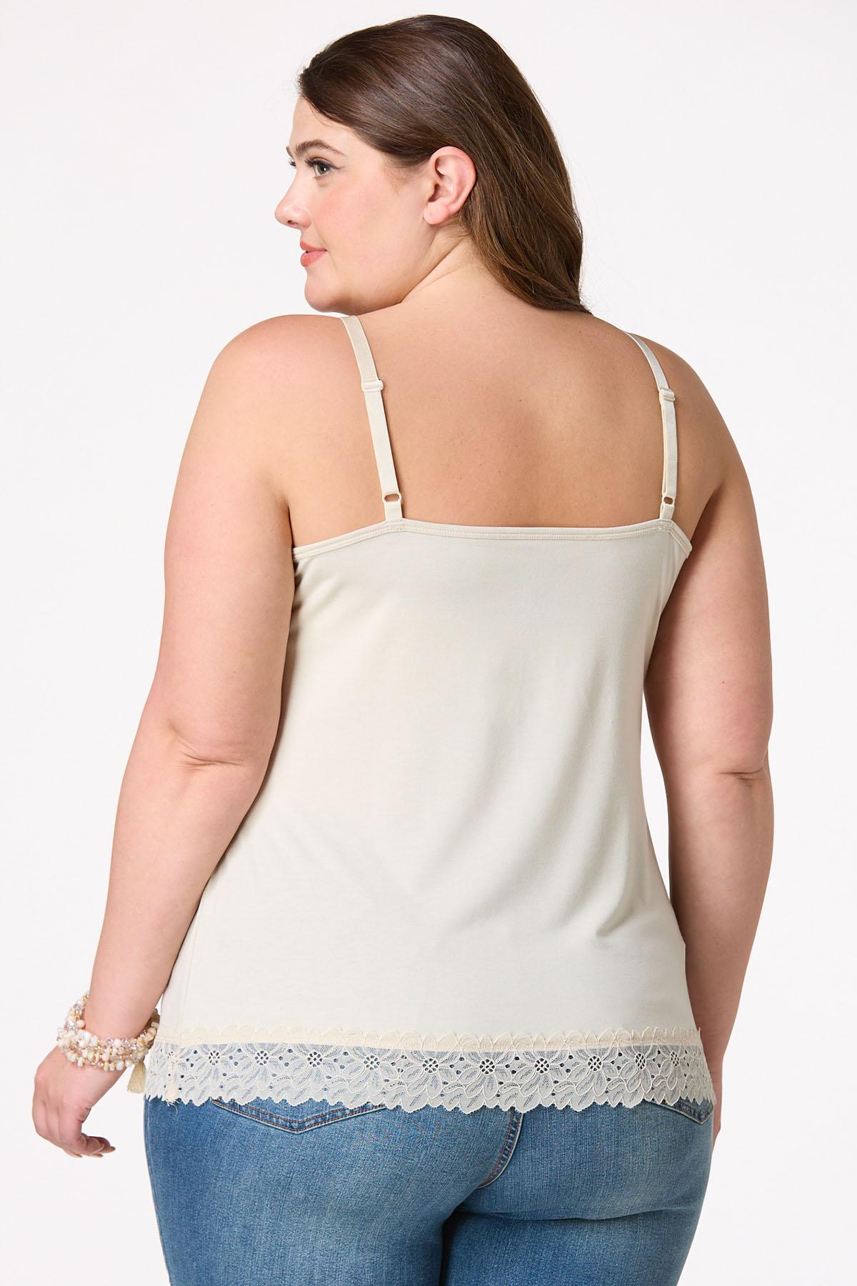 Cato Plus Size Lace Trim Cami Cato Fashions