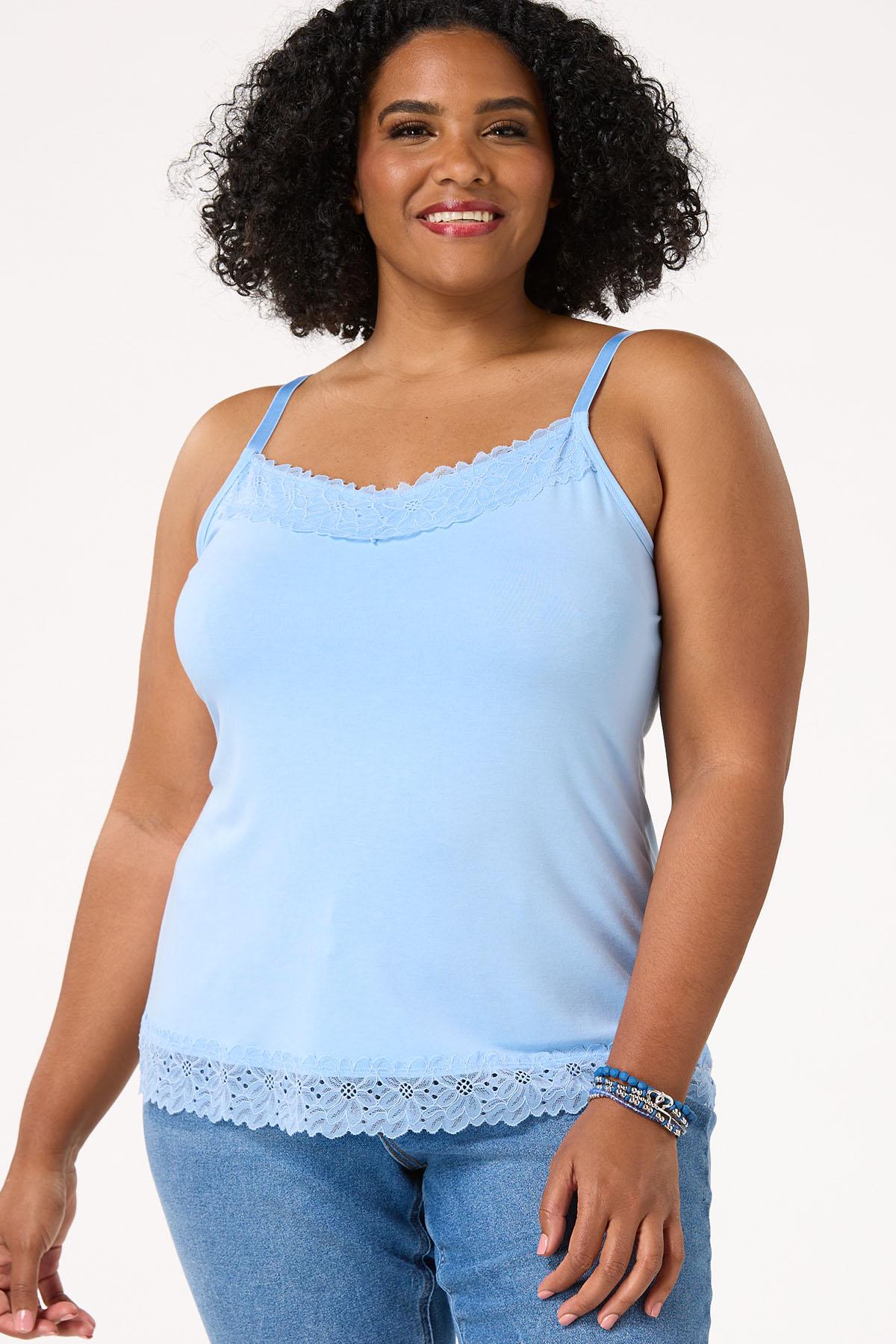 edit for lulu ♡ lace trim camisole Rock & Roll Lace Trim Camisole Top | WOMENS SHIRTS