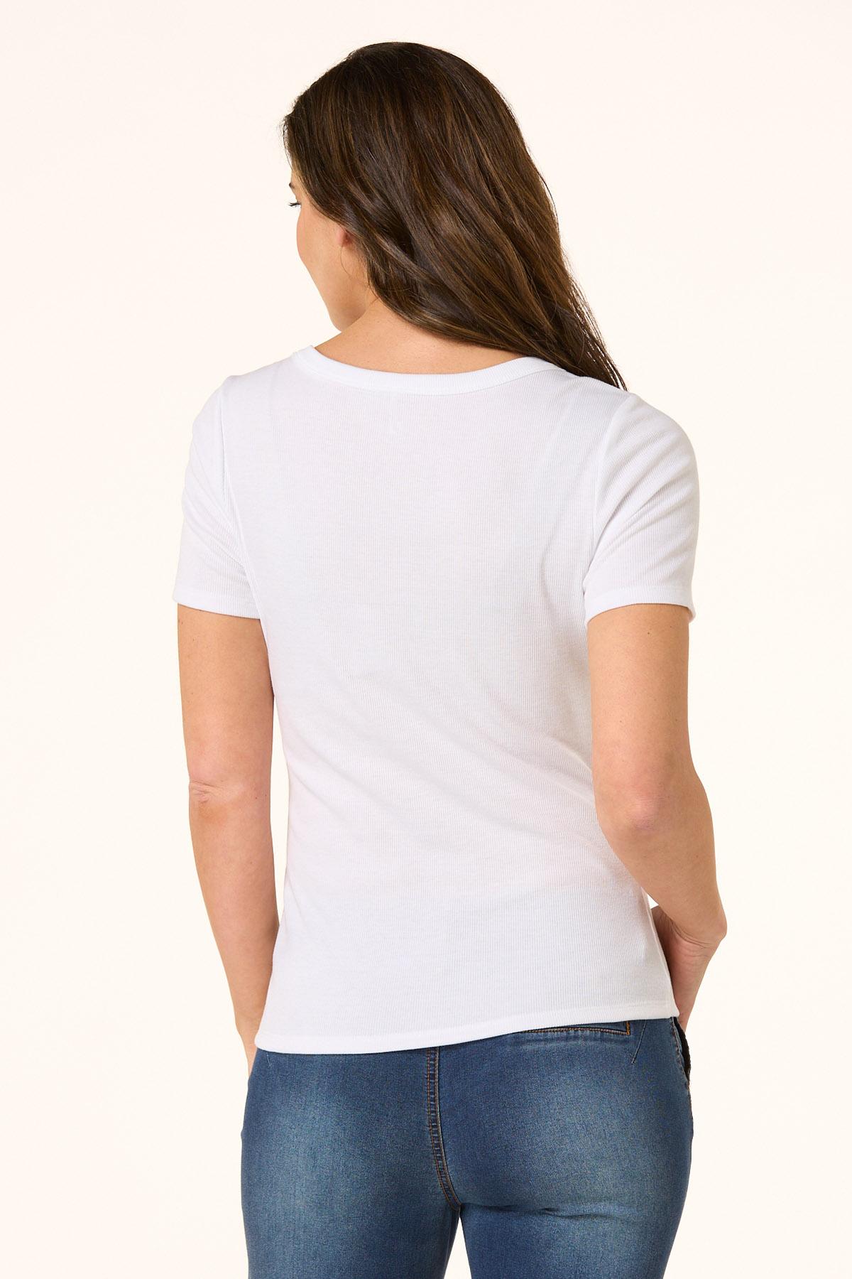  Cato Fashions | Cato Solid Ribbed Scoop Neck Top