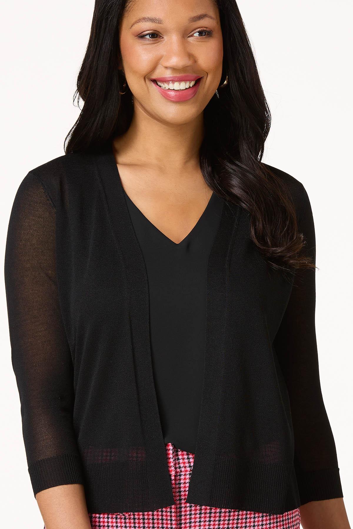 Cato Fashions | Cato Solid Sheer Cardigan