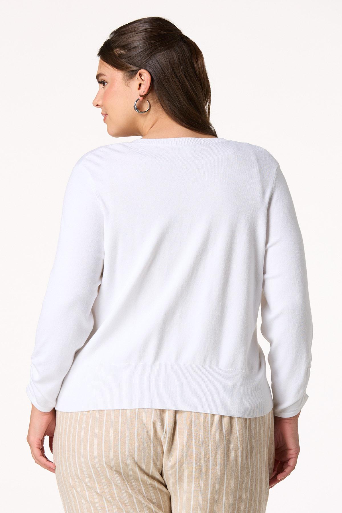  Cato Fashions | Cato Plus Size Solid Knit Button Down Cardigan Sweater