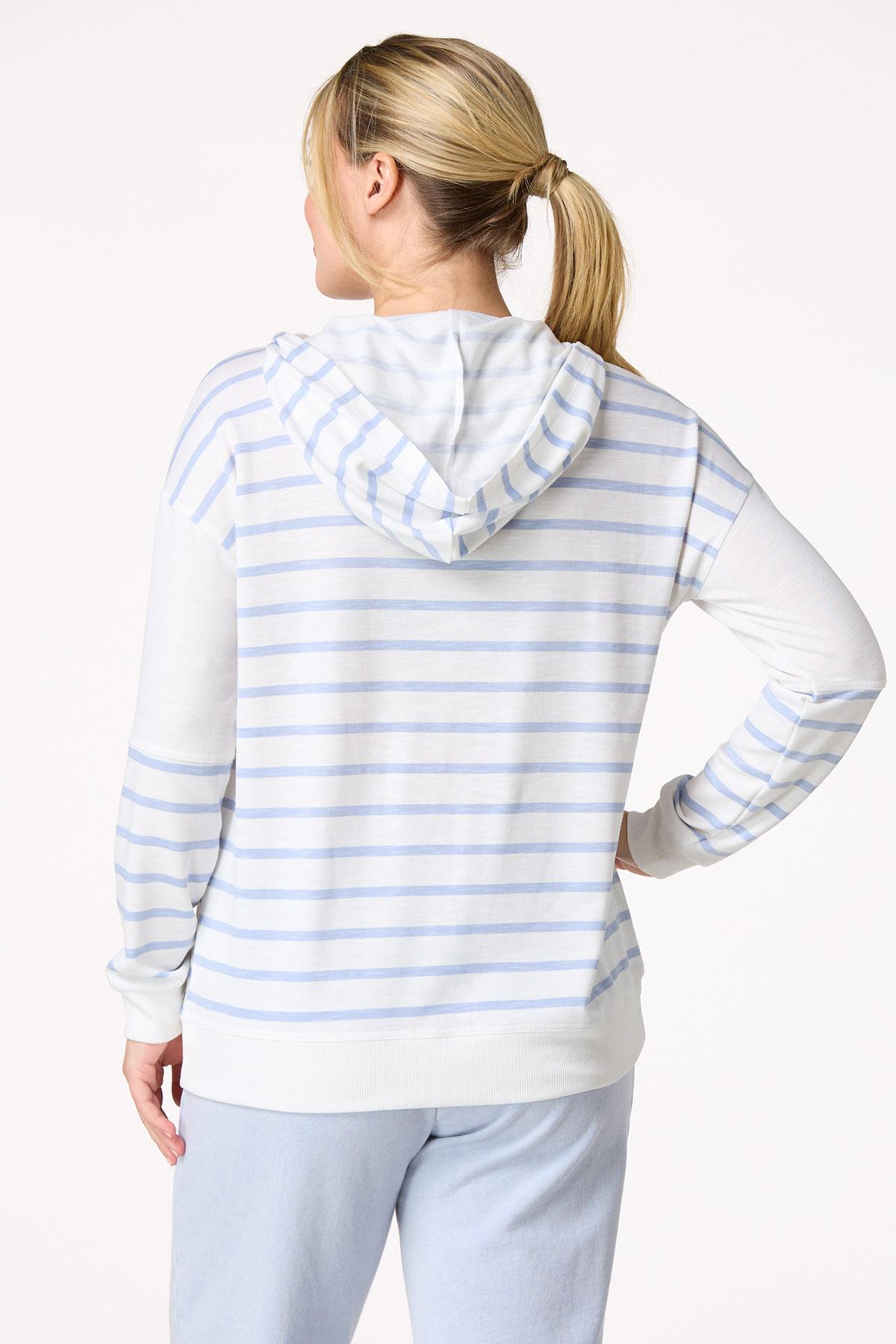 Cato Fashions | Cato Stripe Hooded Top