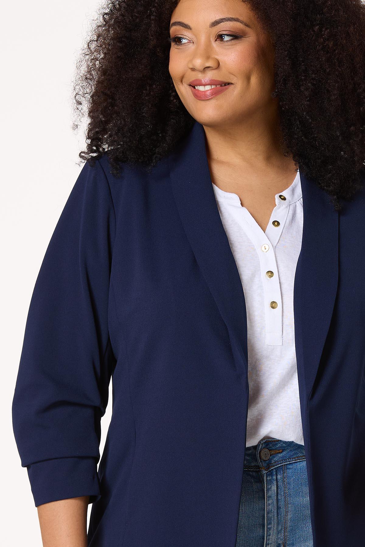  Cato Fashions | Cato Plus Size Crepe Shawl Blazer