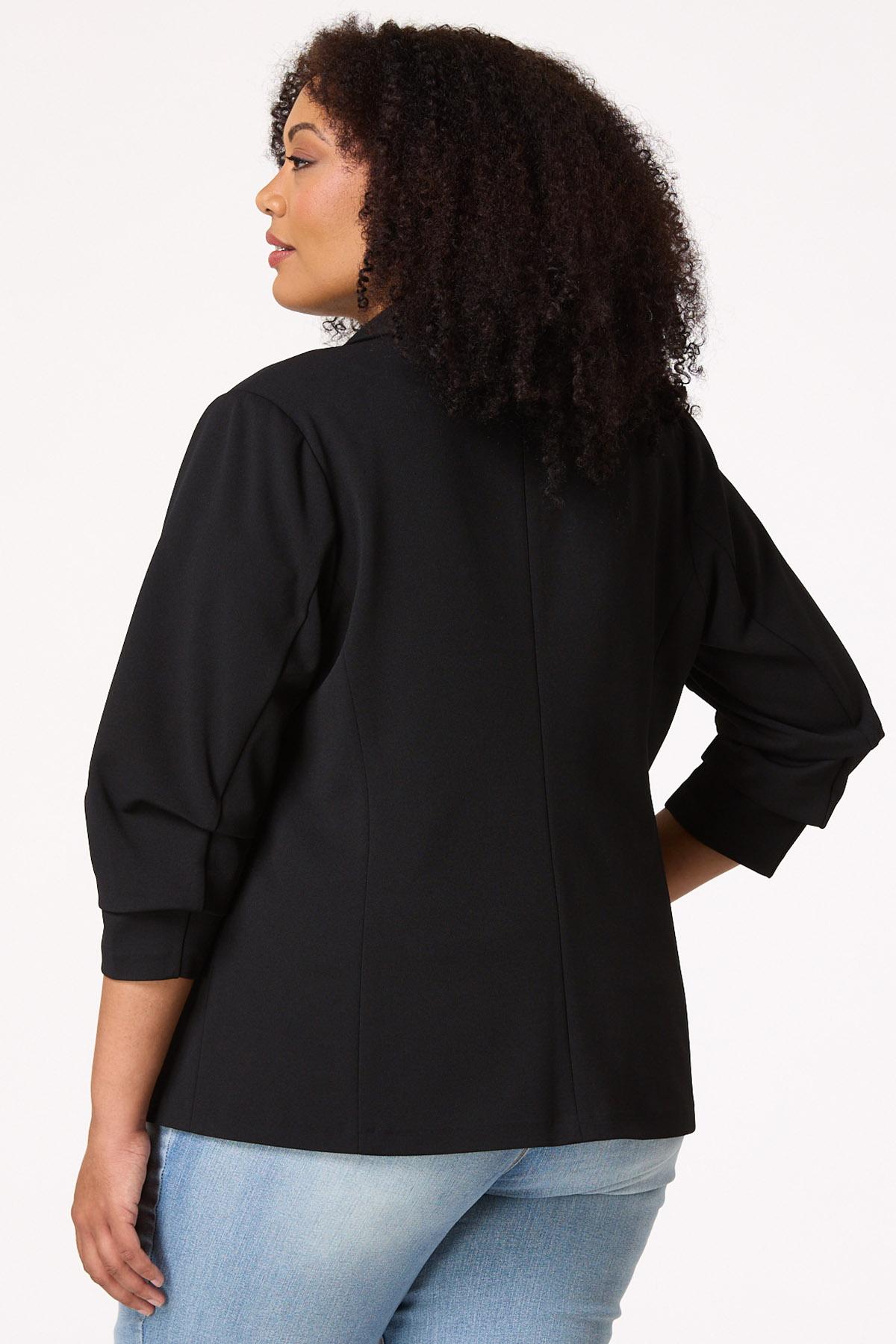  Cato Fashions | Cato Plus Size Crepe Shawl Blazer