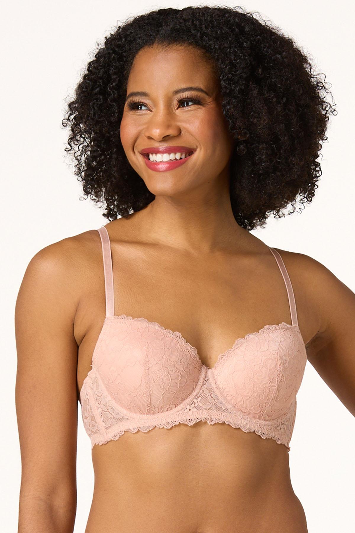 Cato Fashions | Cato Plus Size Nude Black Lace Bra Set
