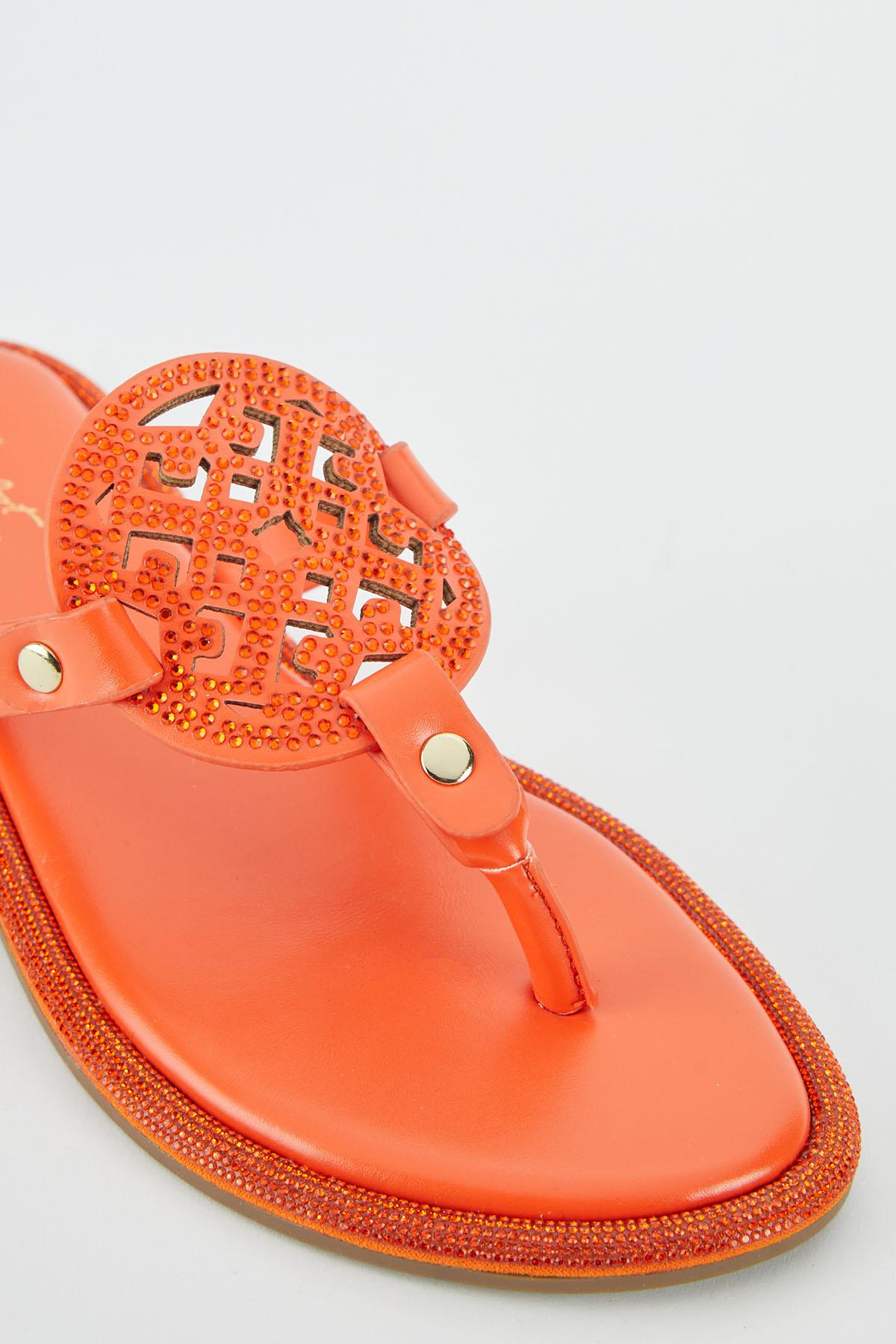  Cato Fashions | Cato Rhinestone Medallion Sandals