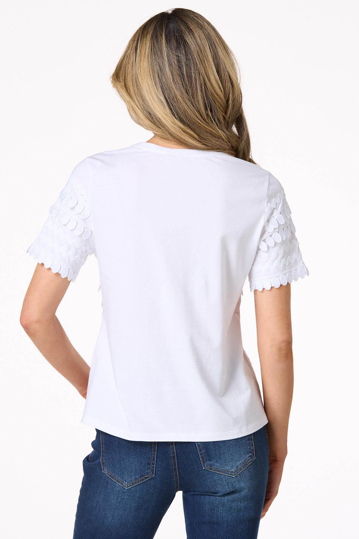  Cato Fashions | Cato Ric Rac Trim Tee