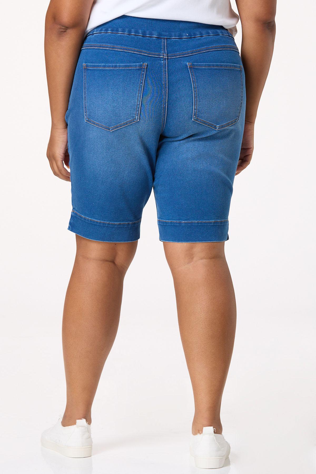  Cato Fashions | Cato Plus Size Stretch Pull- On Denim Shorts
