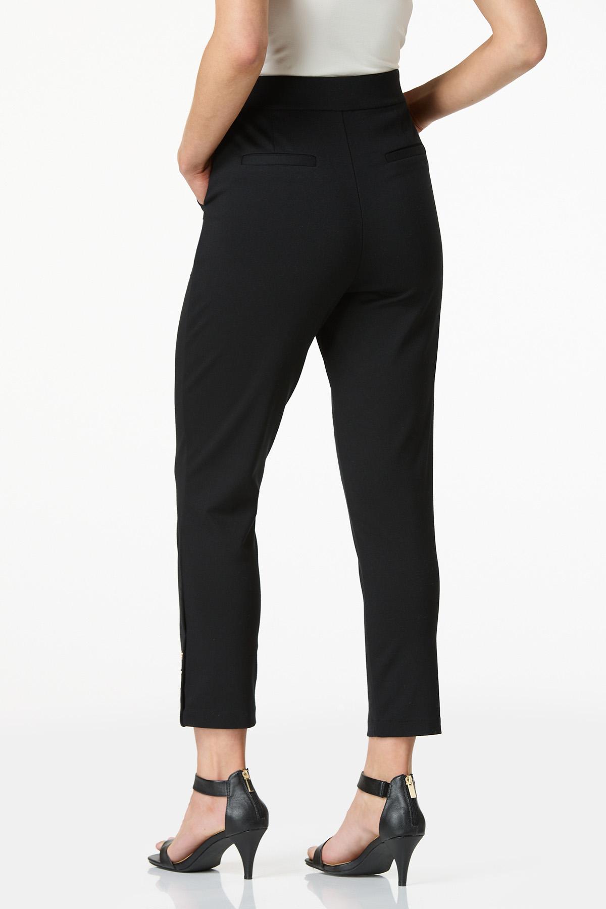  Cato Fashions | Cato Cropped Button Hem Ponte Pants