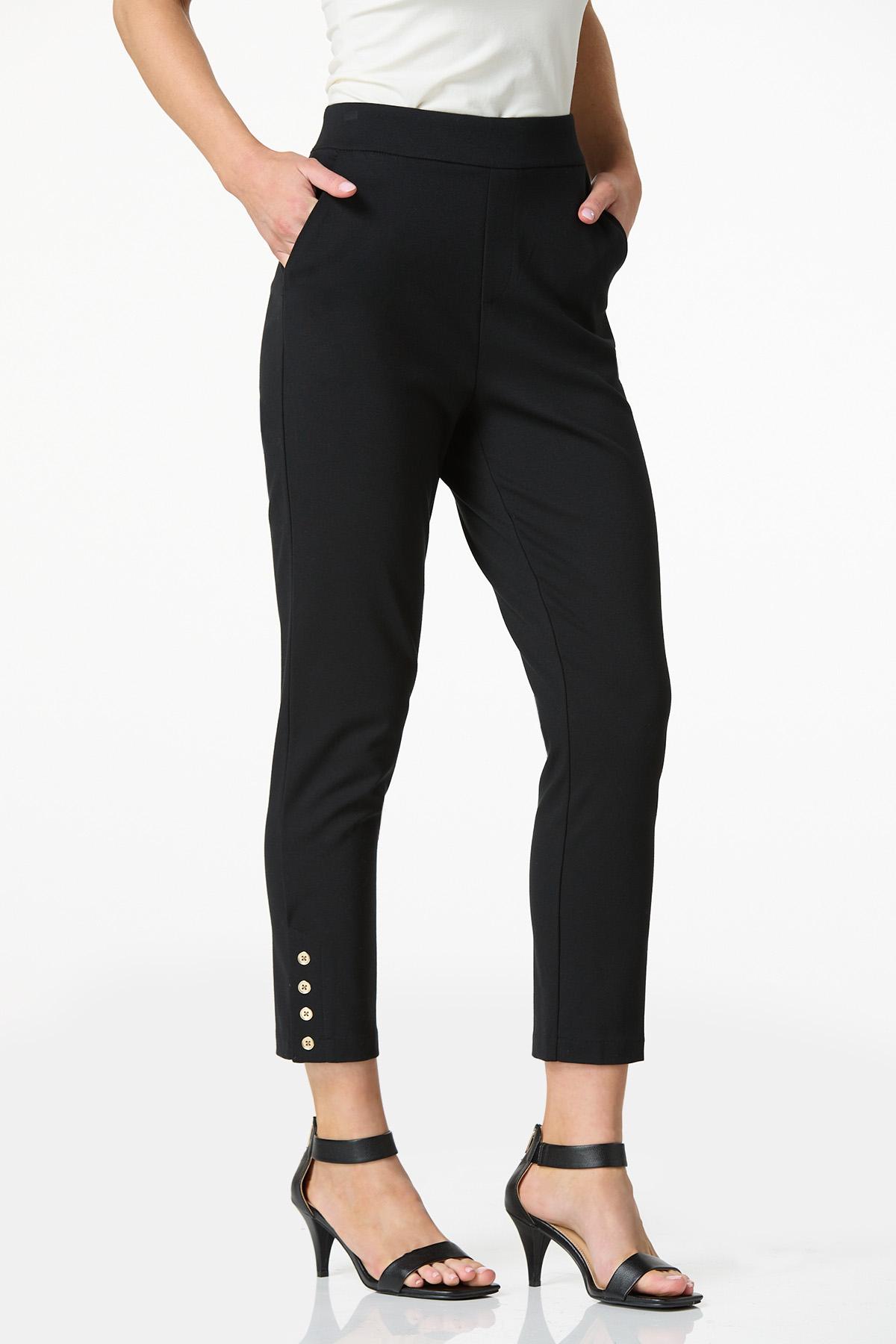  Cato Fashions | Cato Cropped Button Hem Ponte Pants