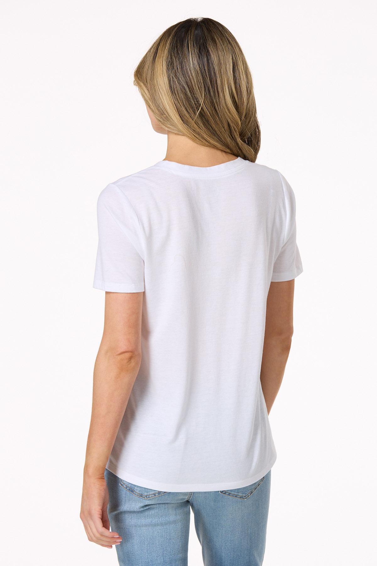  Cato Fashions | Cato Essential V- Neck Solid Tee