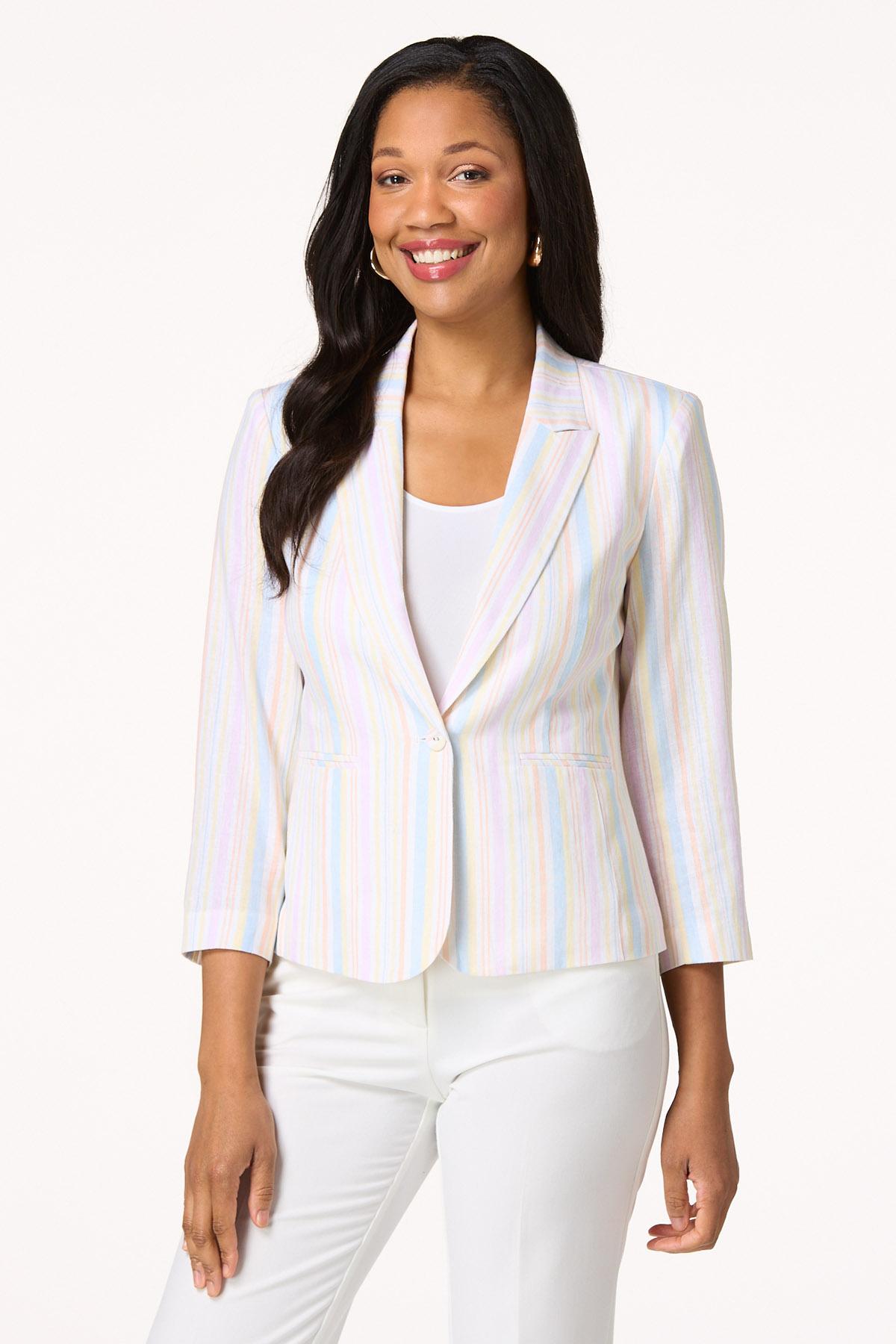 Cato Fashions | Cato Faded Stripe Blazer
