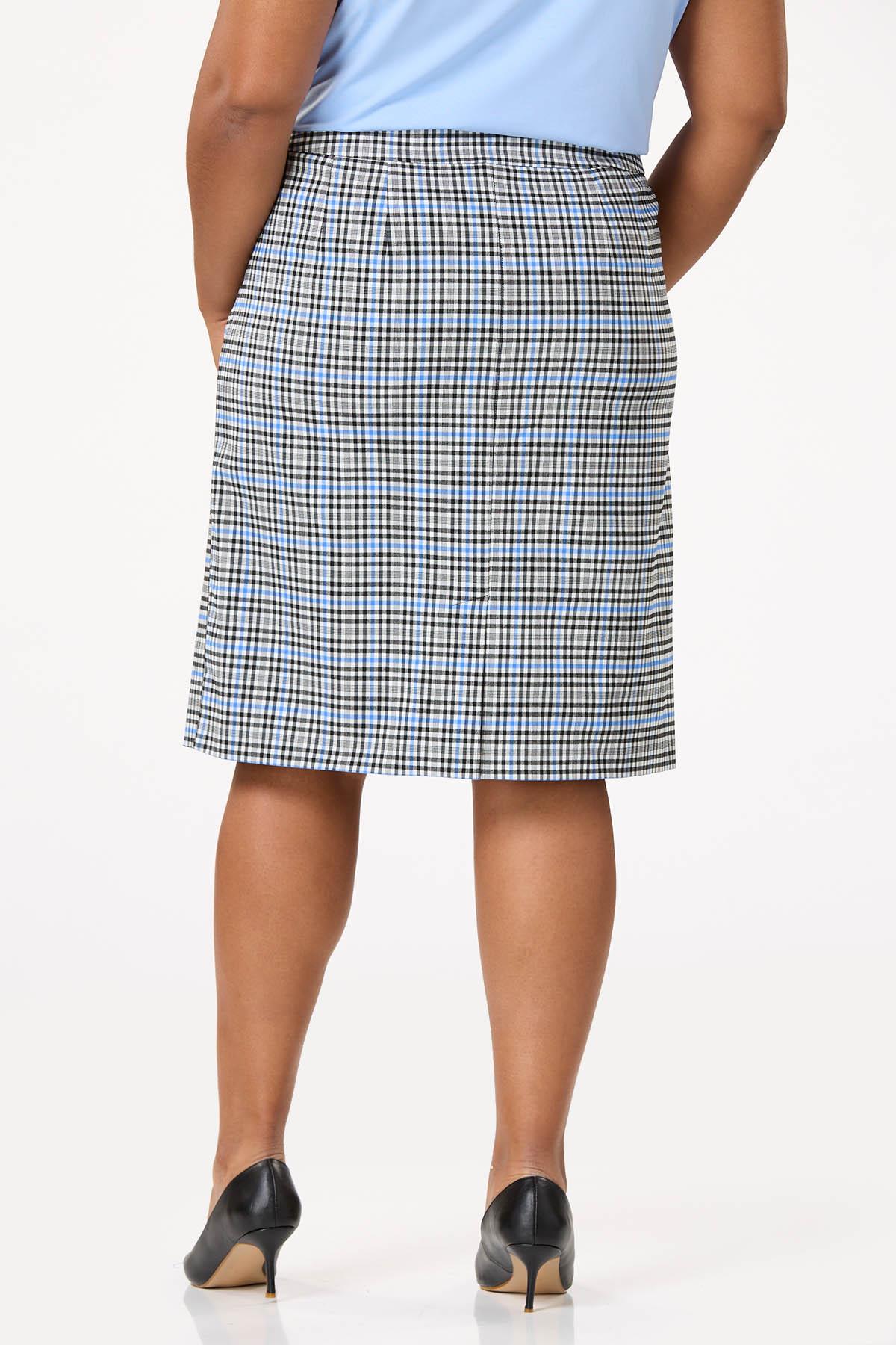 Cato Fashions | Cato Plus Size Checkered Pencil Skirt