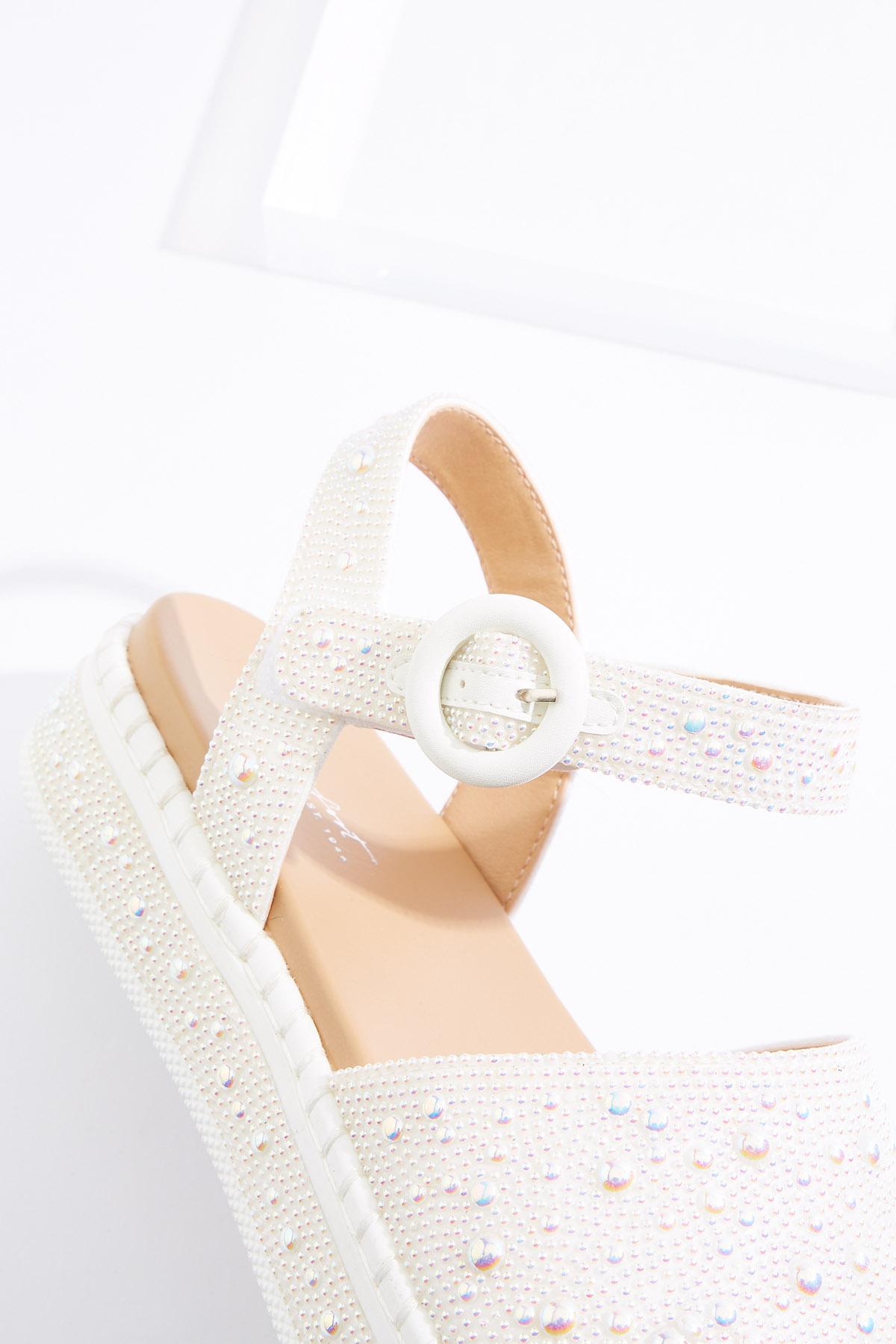  Cato Fashions | Cato Pearl Embellished Flatform Sandals