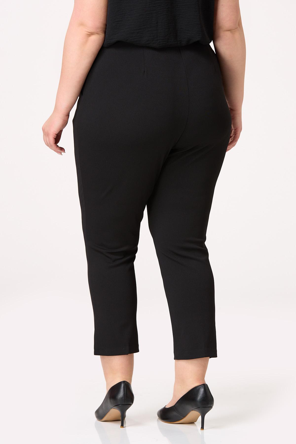  Cato Fashions | Cato Plus Size Cropped Stretchy Knit Pants