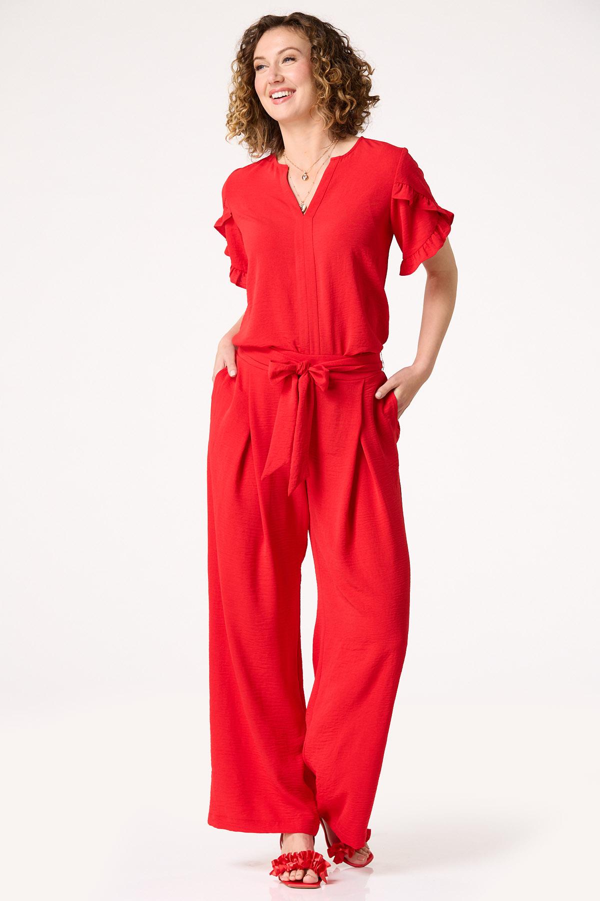  Cato Fashions | Cato Flowy Ruffled Sleeve Top