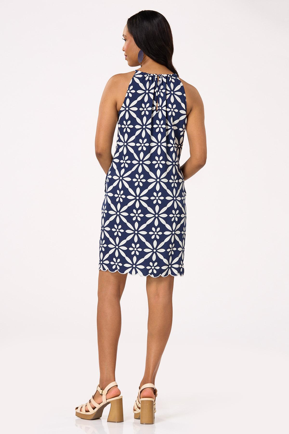  Cato Fashions | Cato Navy Floral Cleo Swing Dress