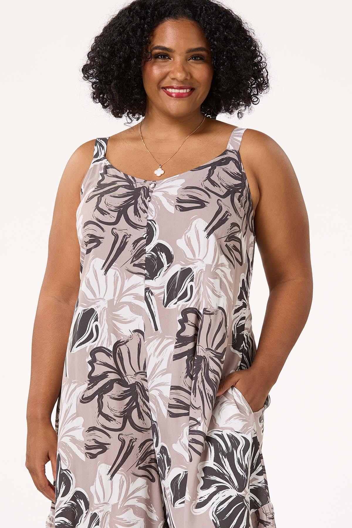  Cato Fashions | Cato Plus Size Ruffled Hem Jumpsuit