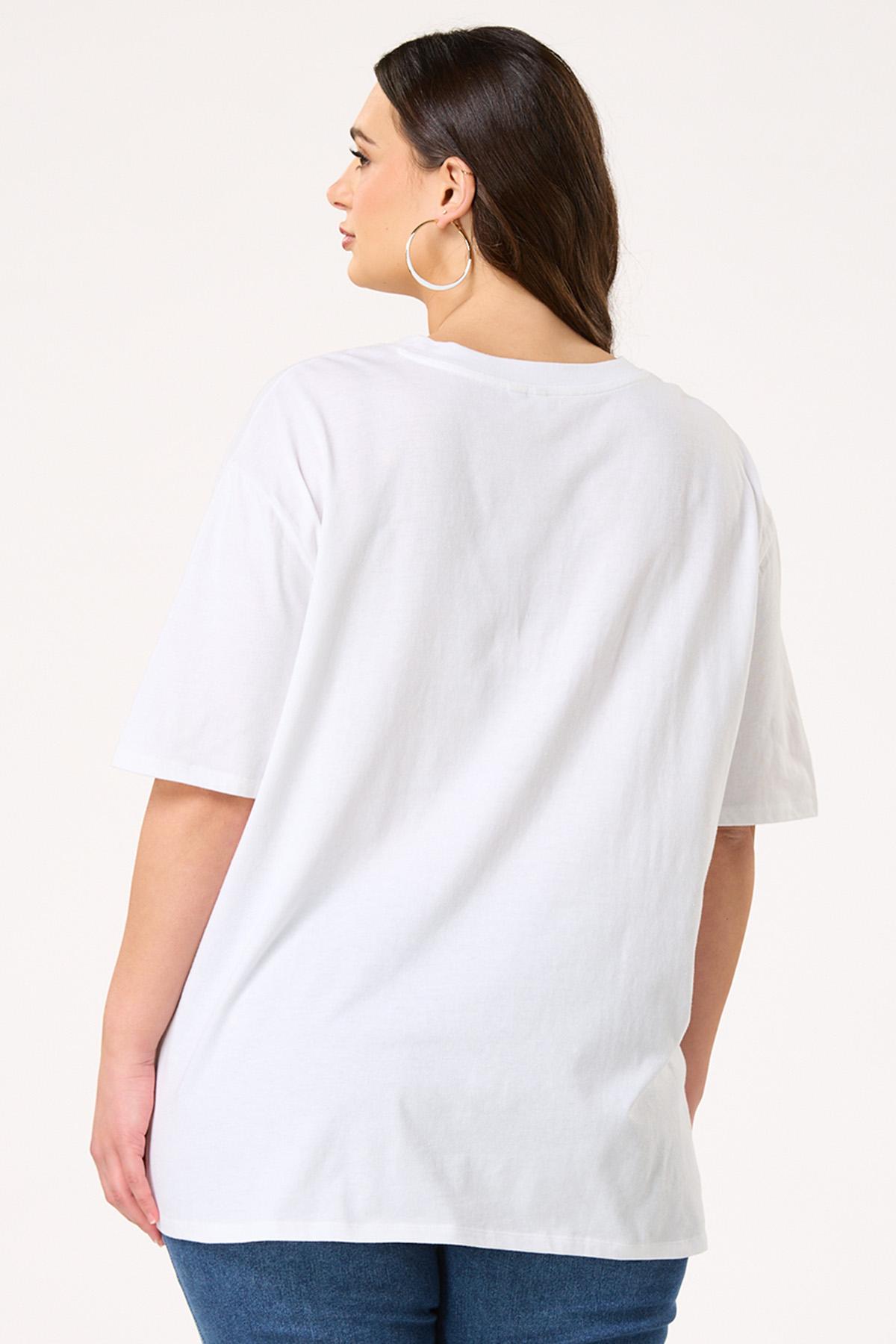  Cato Fashions | Cato Plus Size Sunshine Pearl Stud Tee