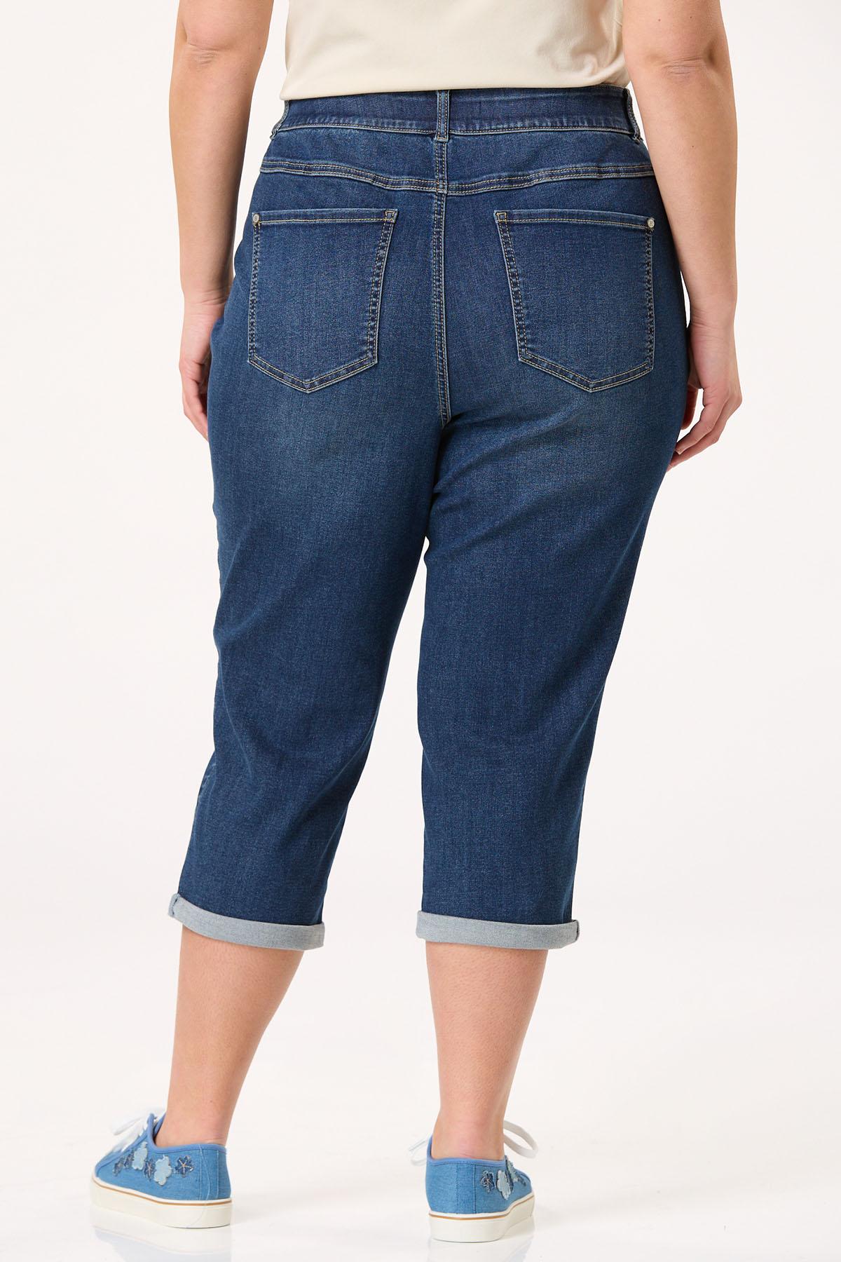  Cato Fashions | Cato Plus Size Cropped Super Flex Jeans