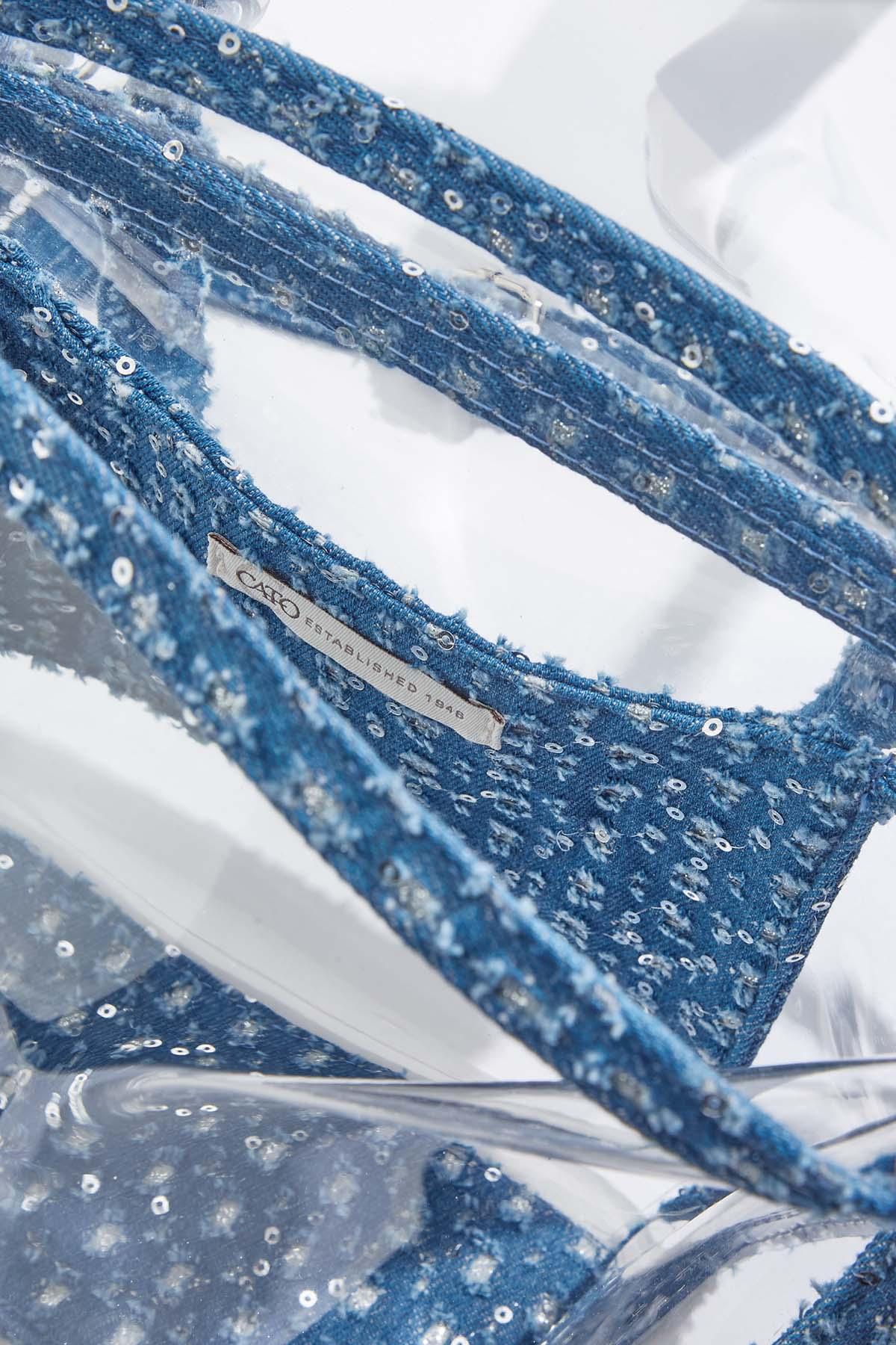  Cato Fashions | Cato Denim Trim Lucite Satchel
