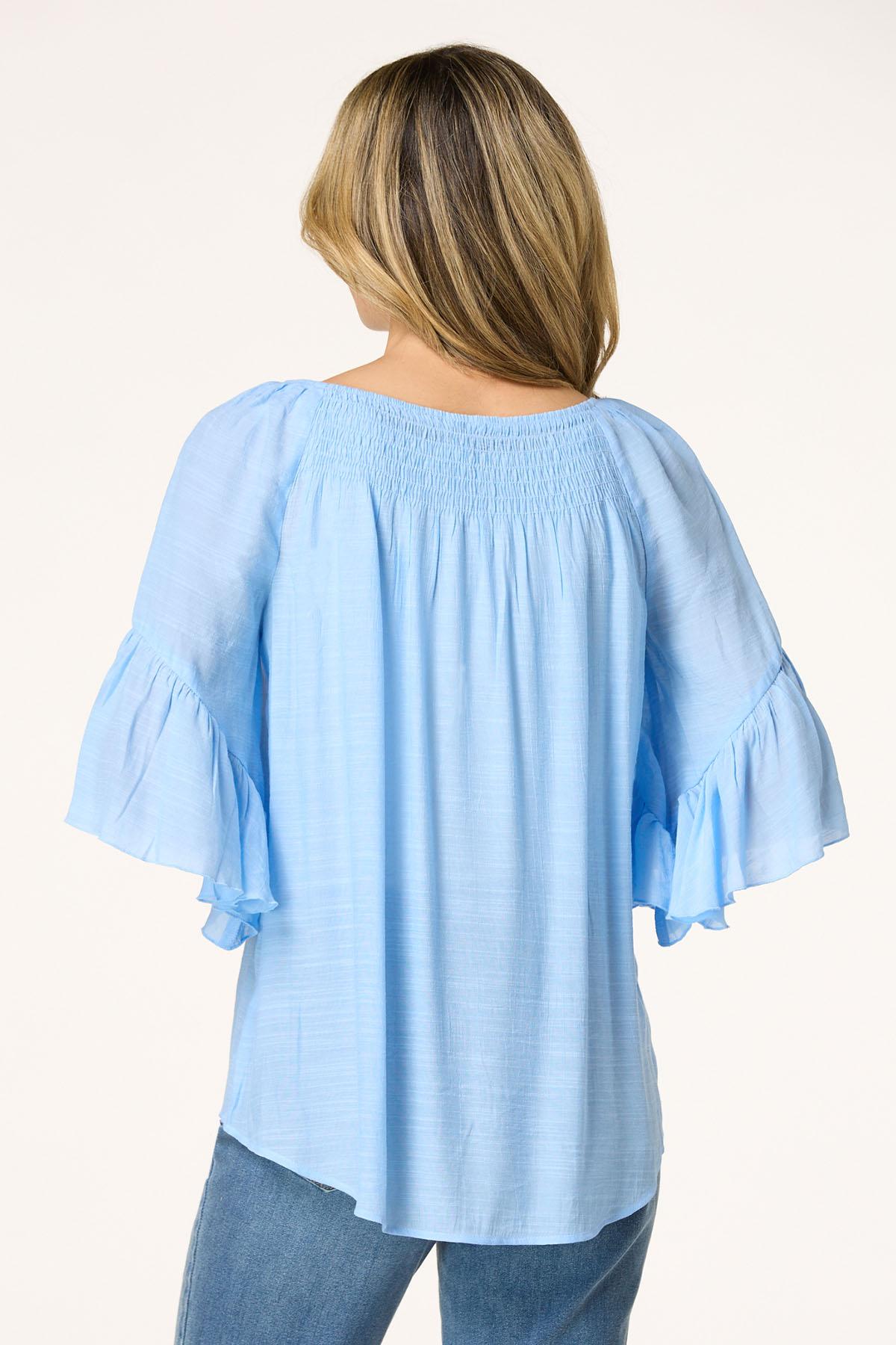  Cato Fashions | Cato Solid Smock Neck Top