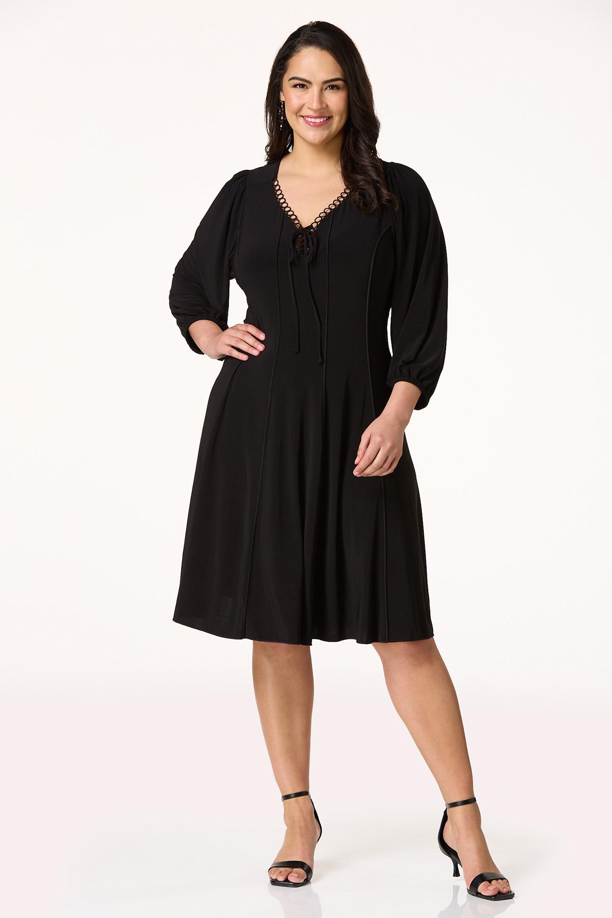  Cato Fashions | Cato Plus Size Seamed Lace Up Dress