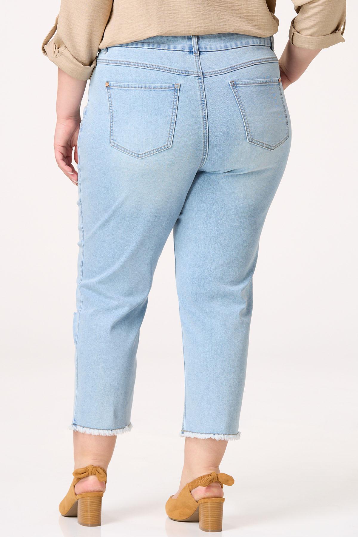 Cato Fashions | Cato Plus Size Light Wash Cropped Jeans