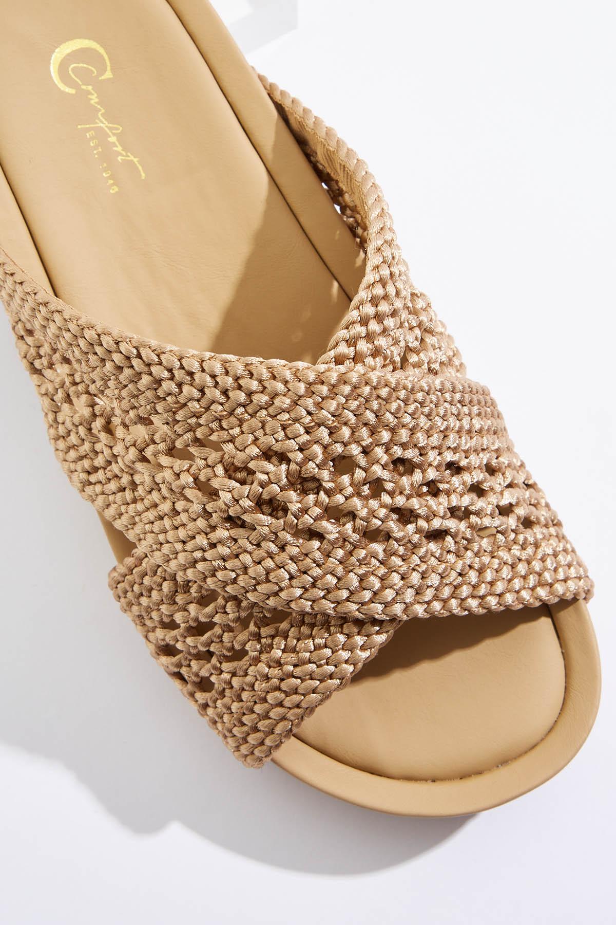  Cato Fashions | Cato Fabric Crossband Flatform Sandals
