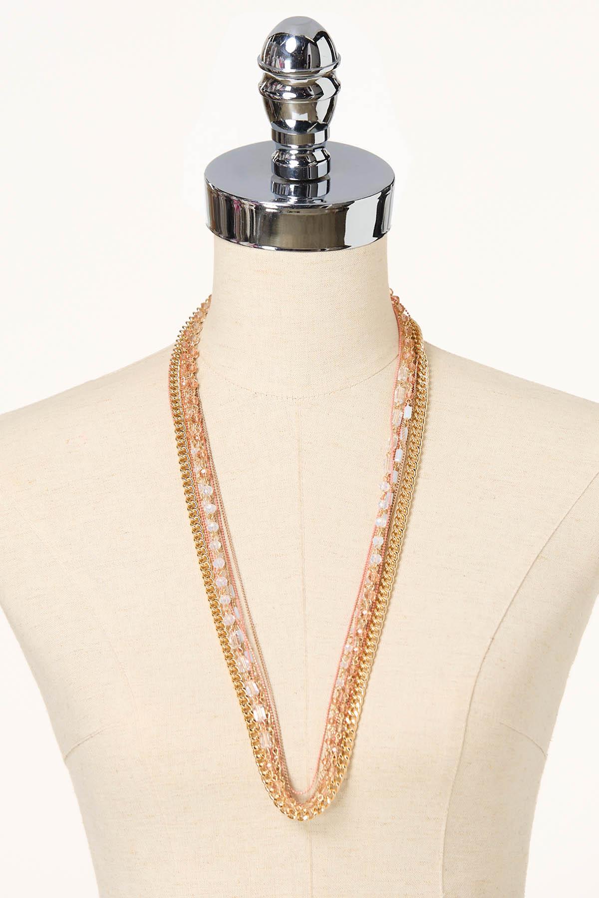  Cato Fashions | Cato Multi Chain Layered Long Necklace