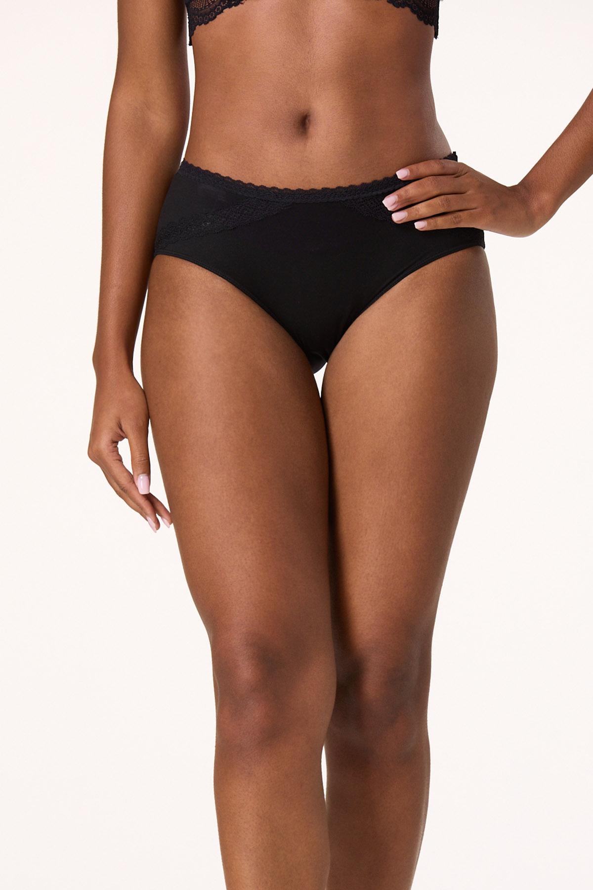 Cato Fashions | Cato Plus Size Lace Trim Leopard Black Panty Set