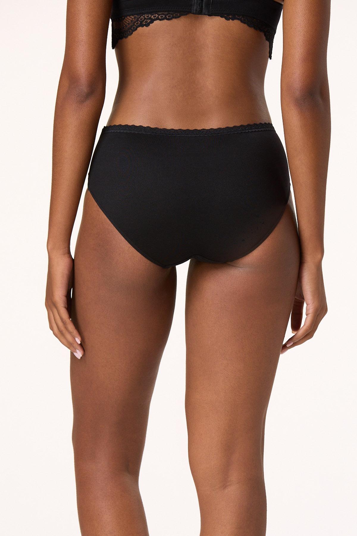 Cato Fashions | Cato Plus Size Lace Trim Leopard Black Panty Set